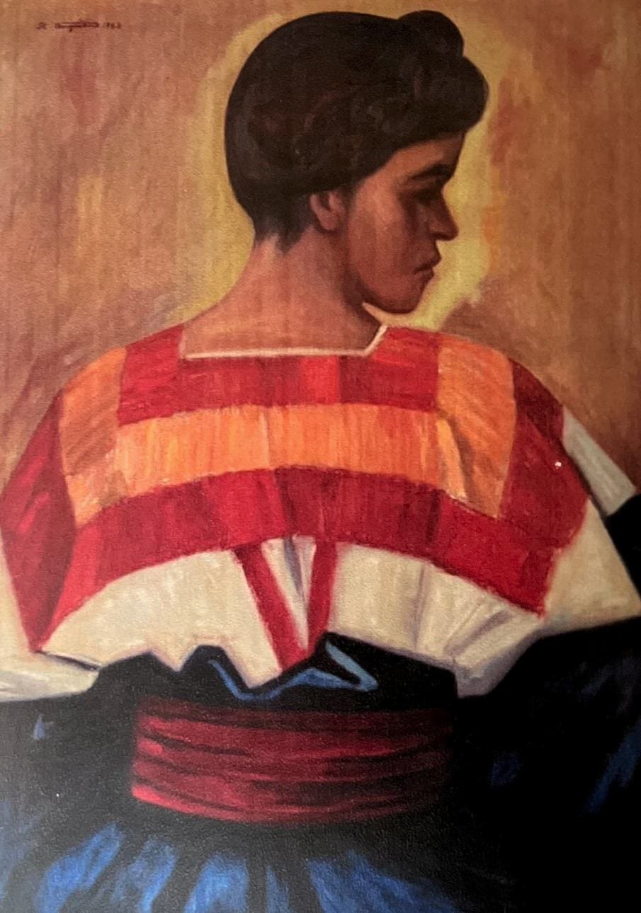 Muchacha de Amatenango del Valle, Cps, obra de Raúl Anguiano (1963)