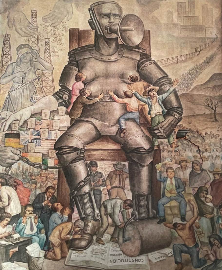 Proyecto mural, obra de José Anastasio Monroy (s.f.)