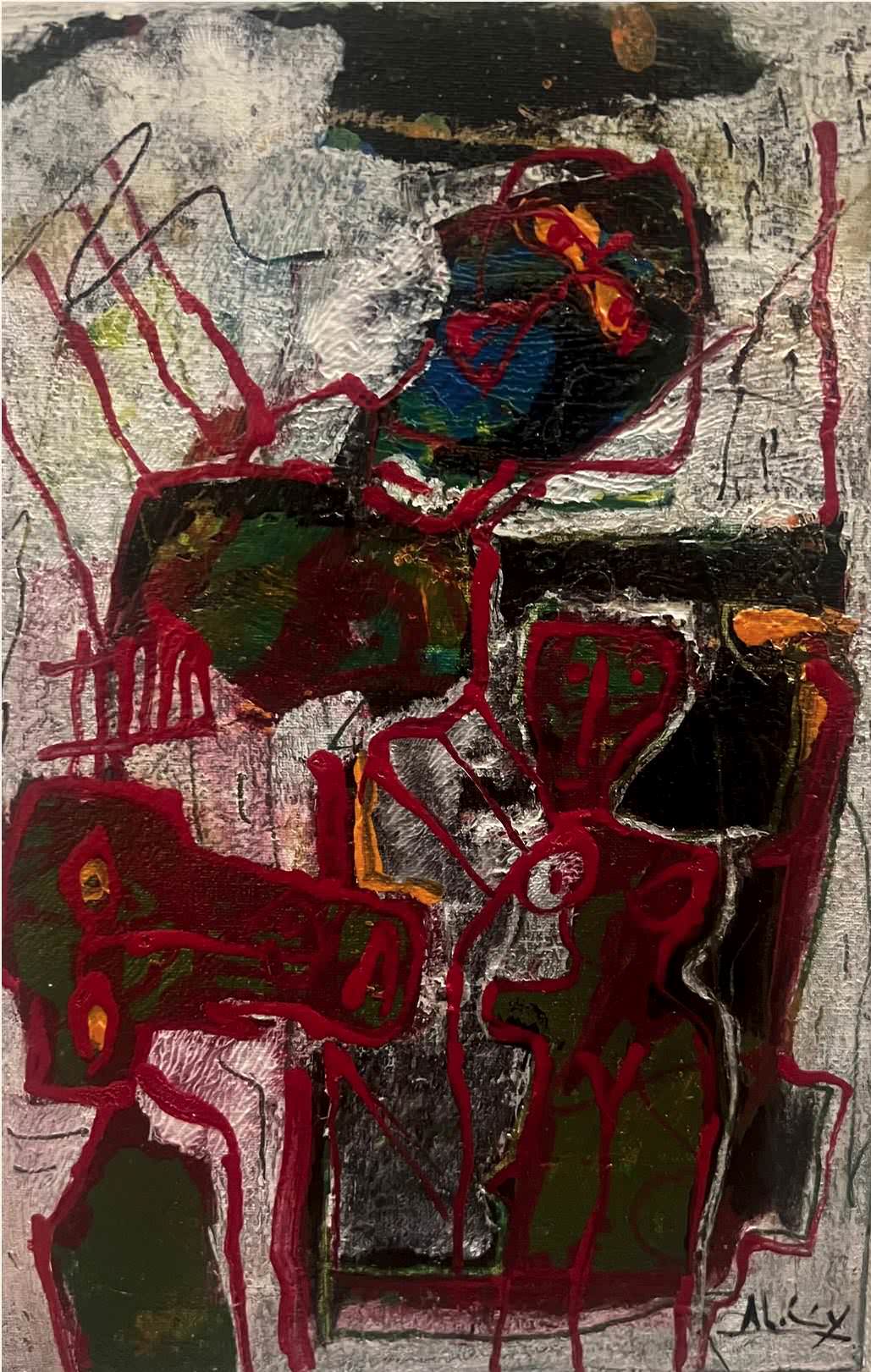 Serie corta de la existencia y el hombre, obra de Alejandro Santiago (2012)