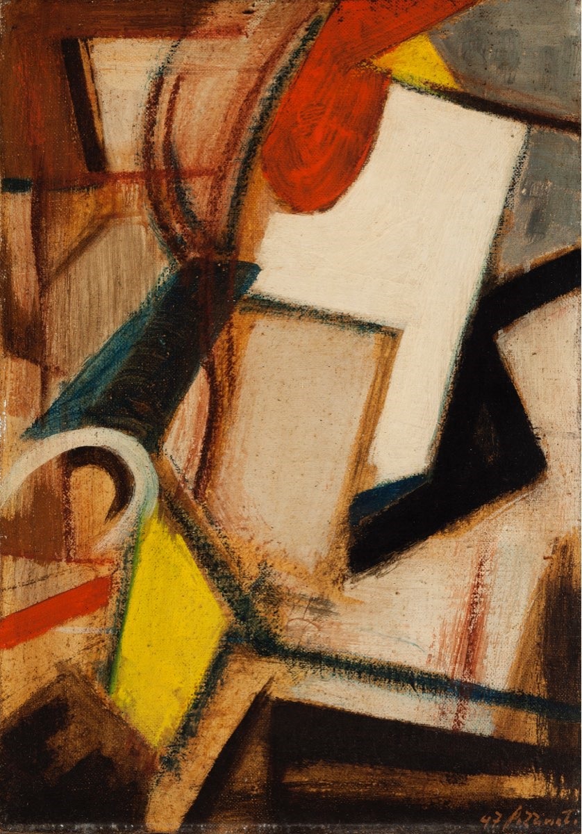Interno, obra de Armando Pizzinato (1947)