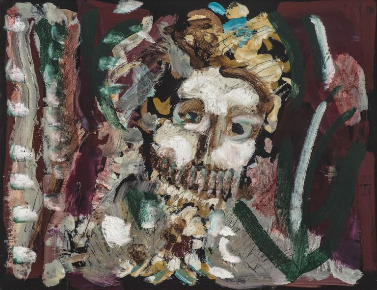 Póstumo Máscara de la muerte, obra de Alberto Gironella (1999)