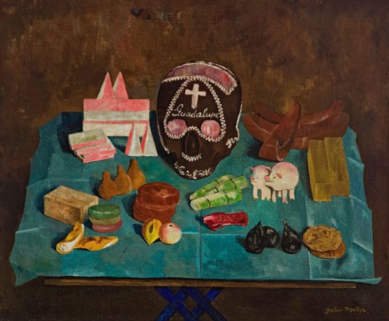 Altar de muertos, obra de Gustavo Montoya (s.f.)