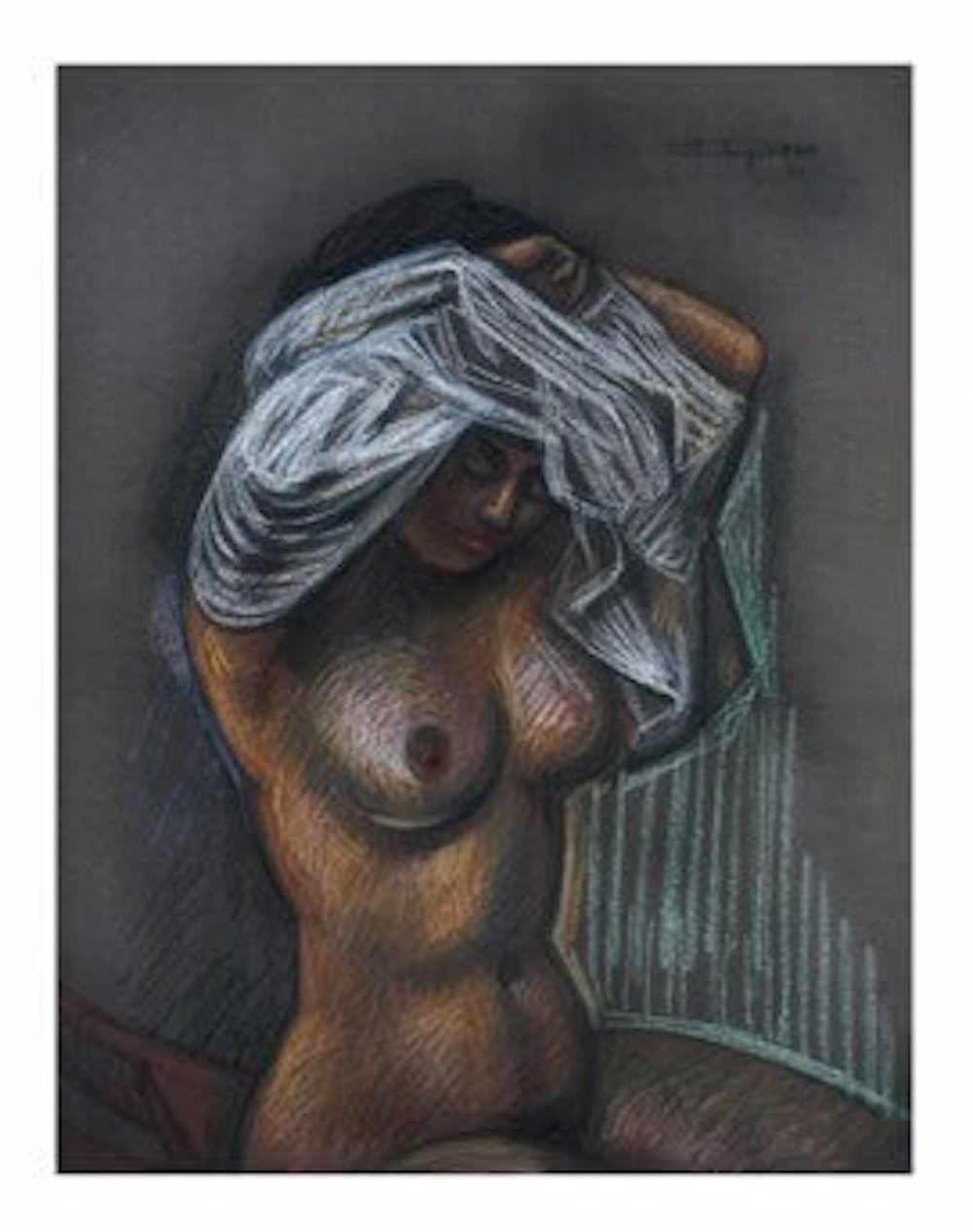 Sin título, obra de Raúl Anguiano (s.f.)