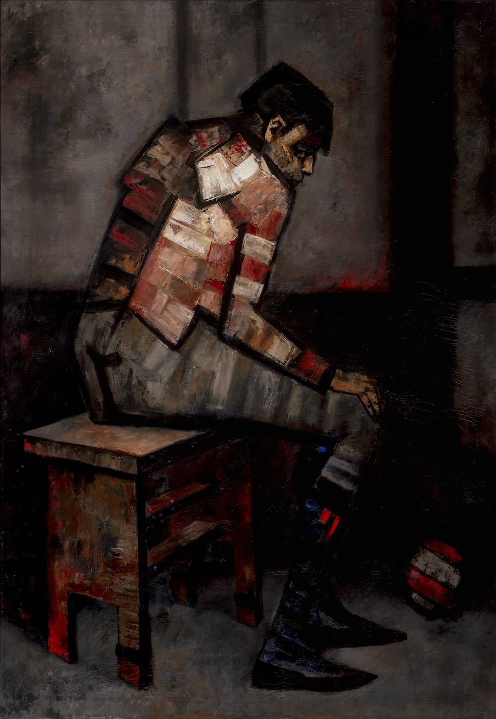 Personaje sentado, obra de Antonio Rodríguez Luna (S.F.)