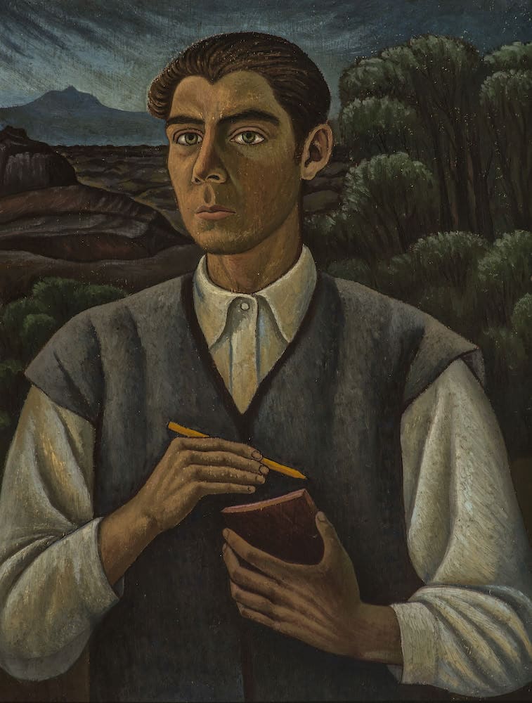 Autorretrato, obra de Arturo Estrada Hernández (1945)