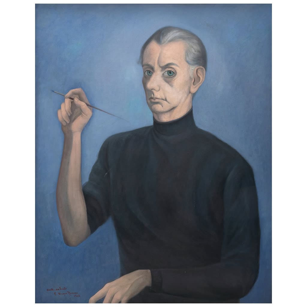 Autorretrato, obra de Orozco Romero Carlos (1969)