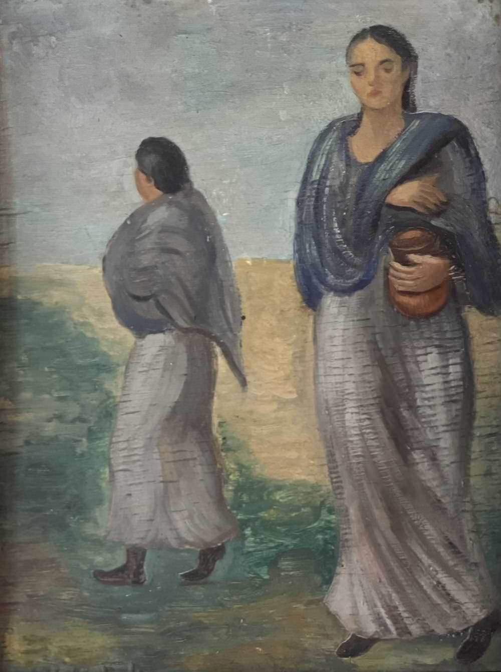 Mujeres indígenas, obra de Rosario Cabrera (1944)