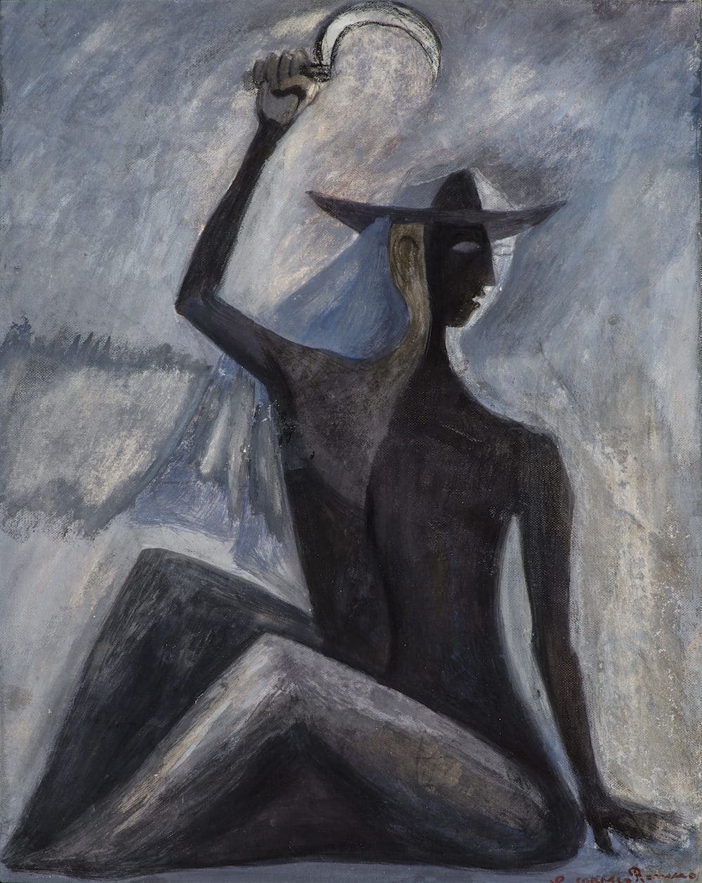 El hombre de la luna, obra de Carlos Orozco Romero (1962)