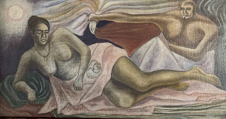 Pareja, obra de Heliodoro Castañón (s.f.)