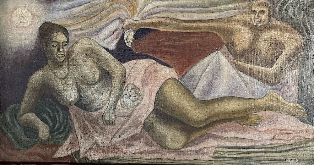 Pareja, obra de Heliodoro Castañón (s.f.)