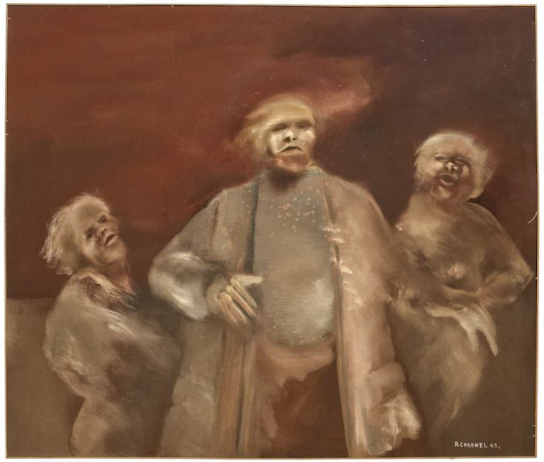 Personajes, obra de Rafael Coronel (1965)