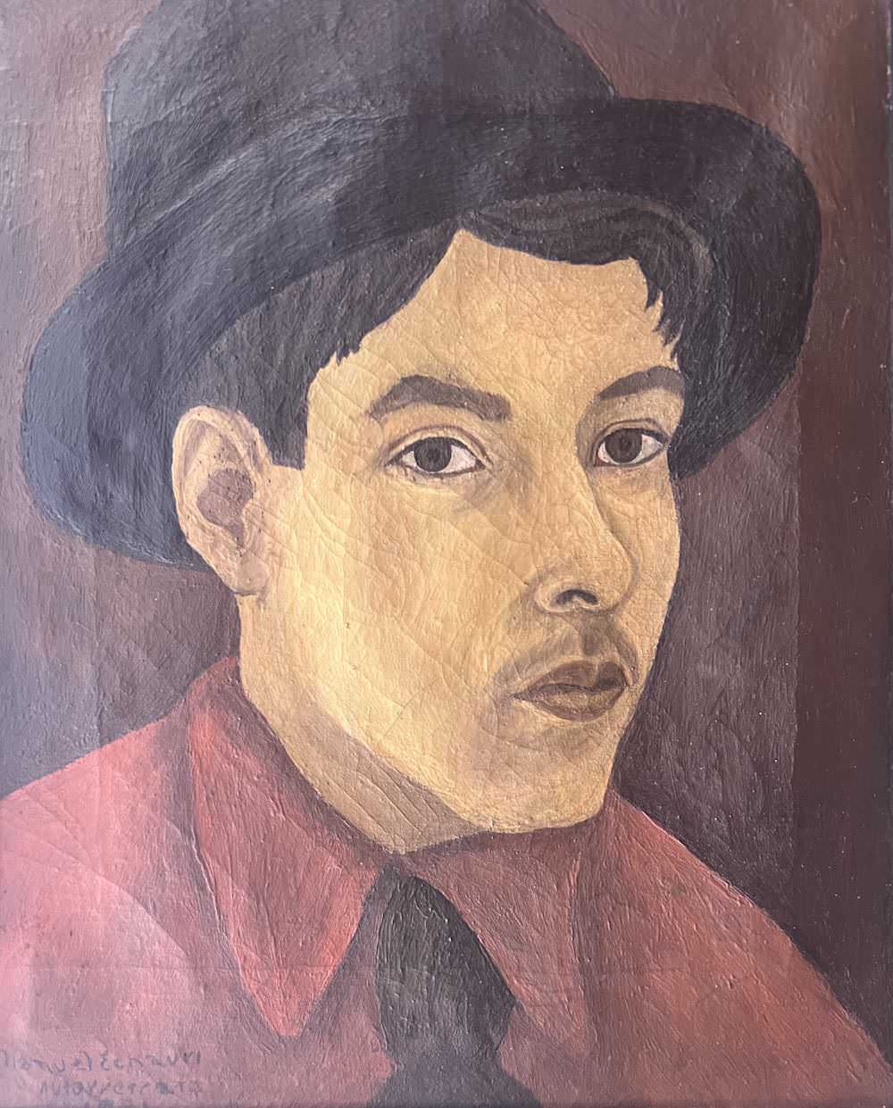 Autorretrato, obra de Manuel Echauri (1931)