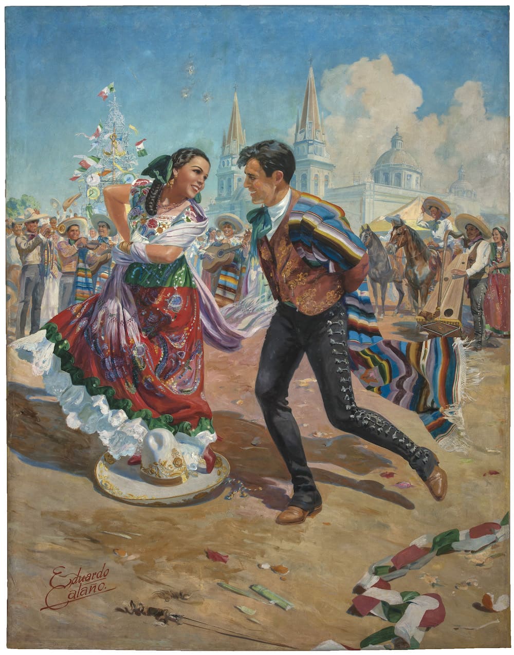 Jarabe Tapatío, obra de Eduardo Cataño (s.f.)