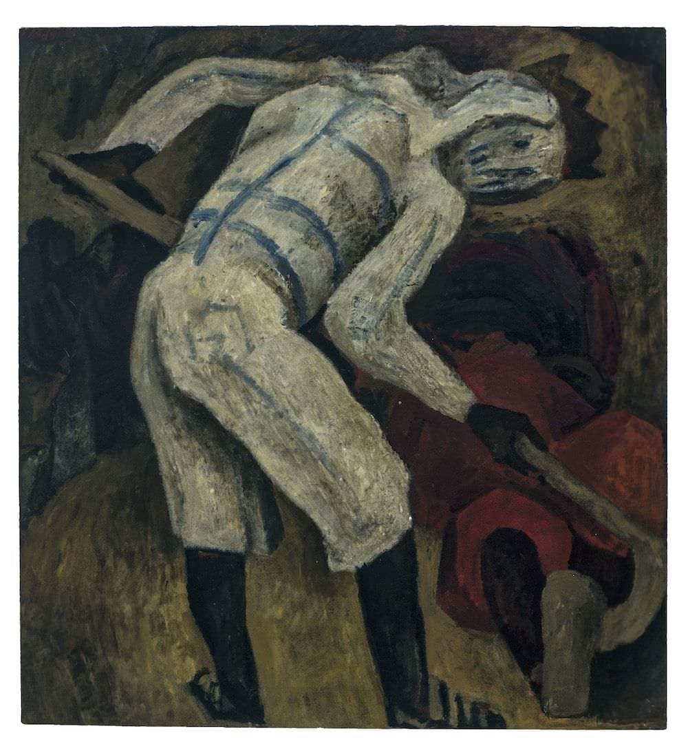 El enterrador, obra de Pablo O´Higgins (1950)