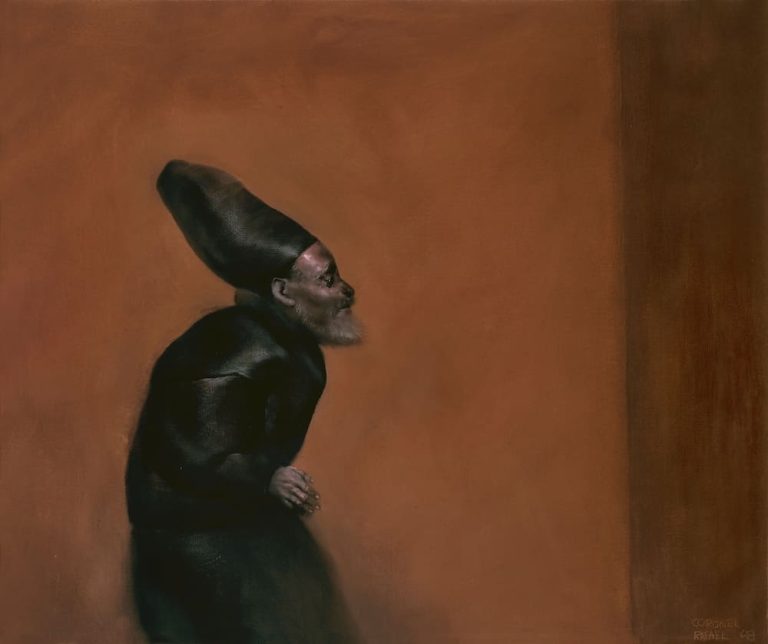 El viejo en el pasillo, obra de Rafael Coronel (1968)