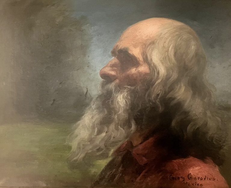 Autorretrato, obra de Germán Gedovius (s.f.)