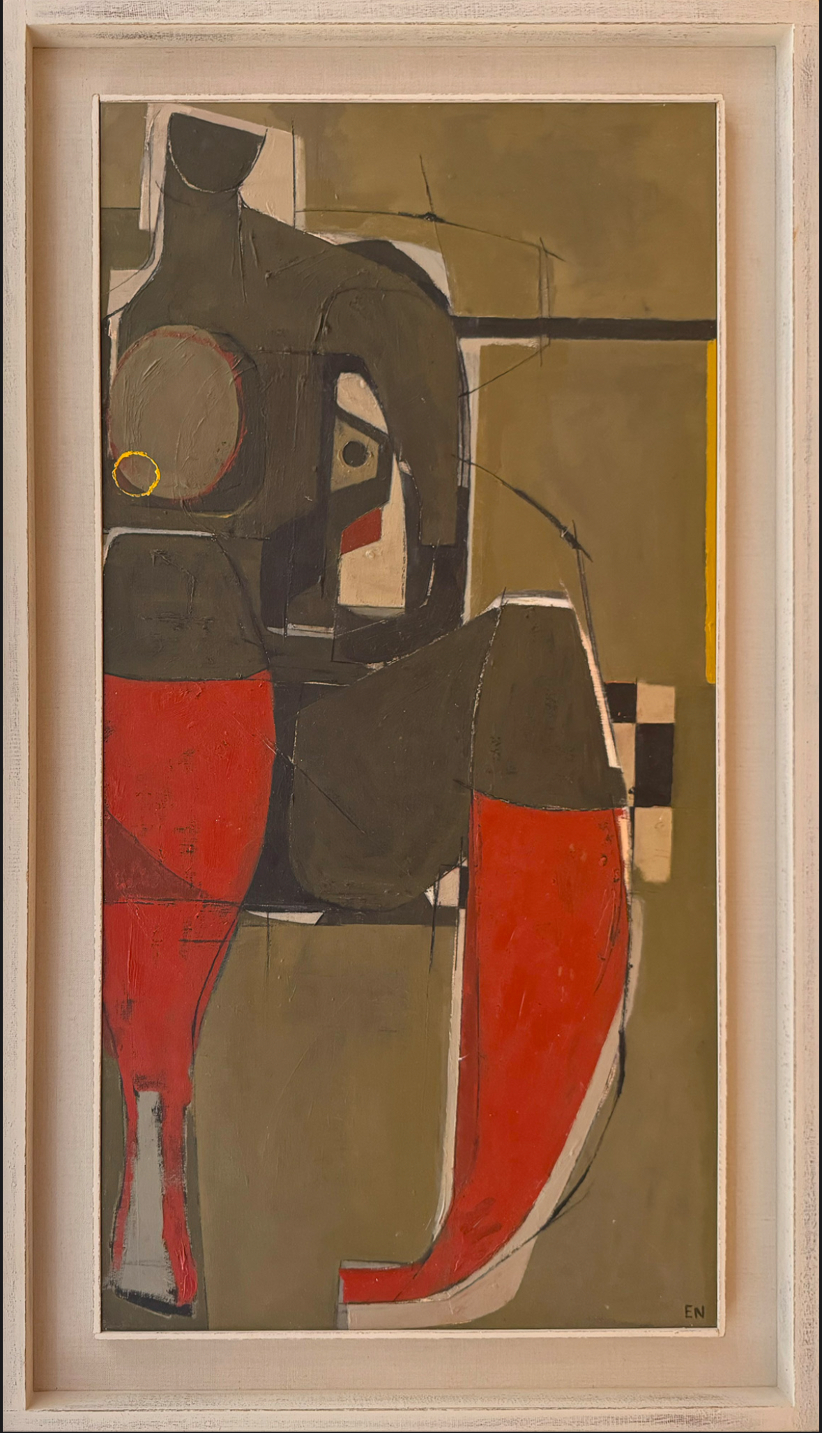 Seated Nude with Red Socks, obra de Elizabeth Neville (S.f)