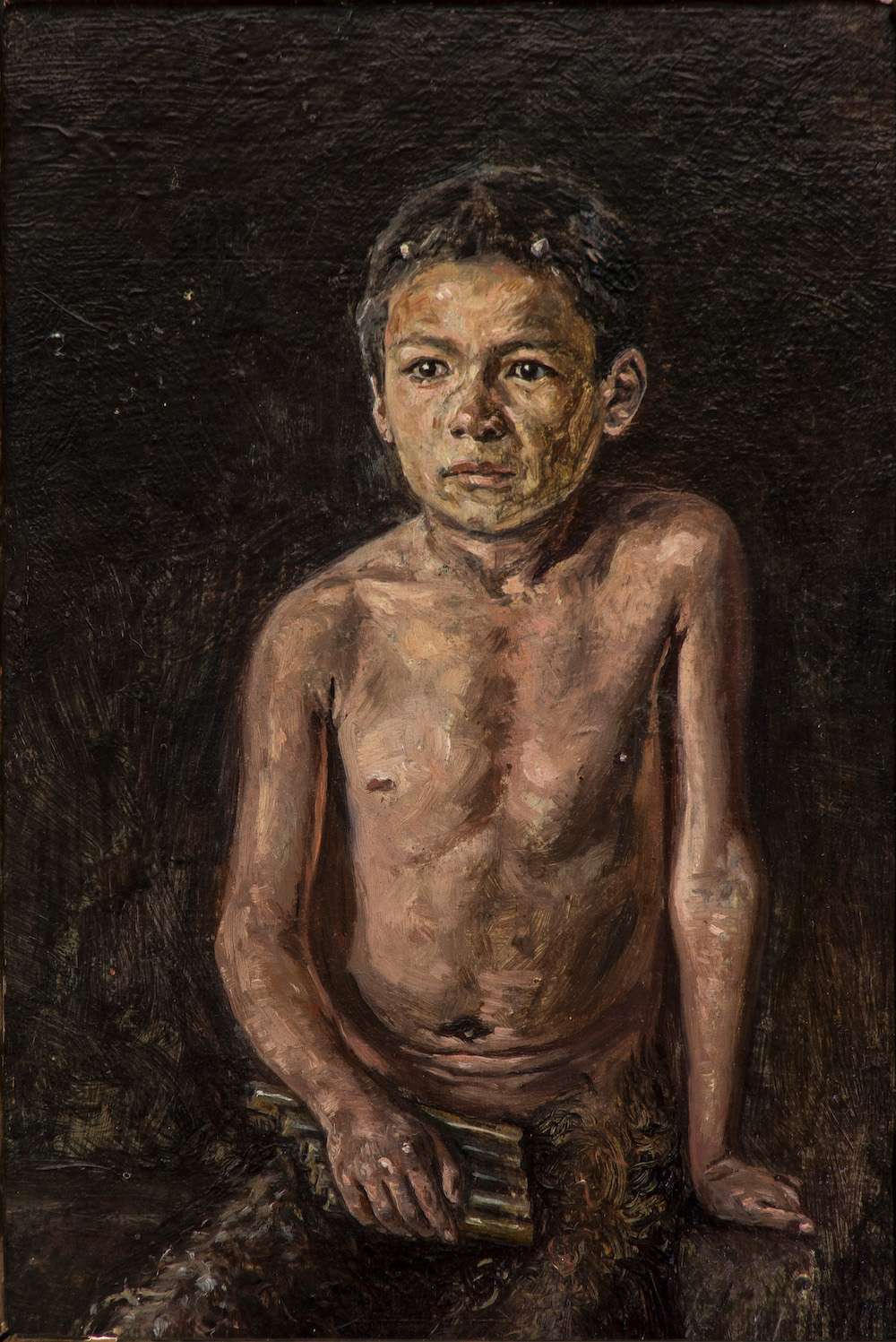Fauno niño, obra de Julio Ruelas (1896)