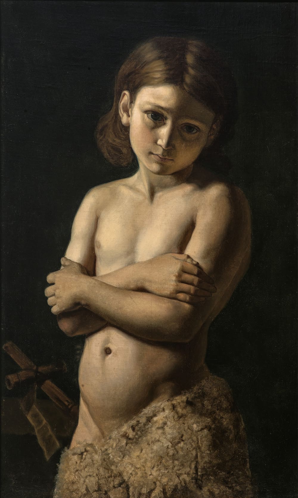 San Juan Bautista Niño, obra de Manuel Ocaranza (1862)
