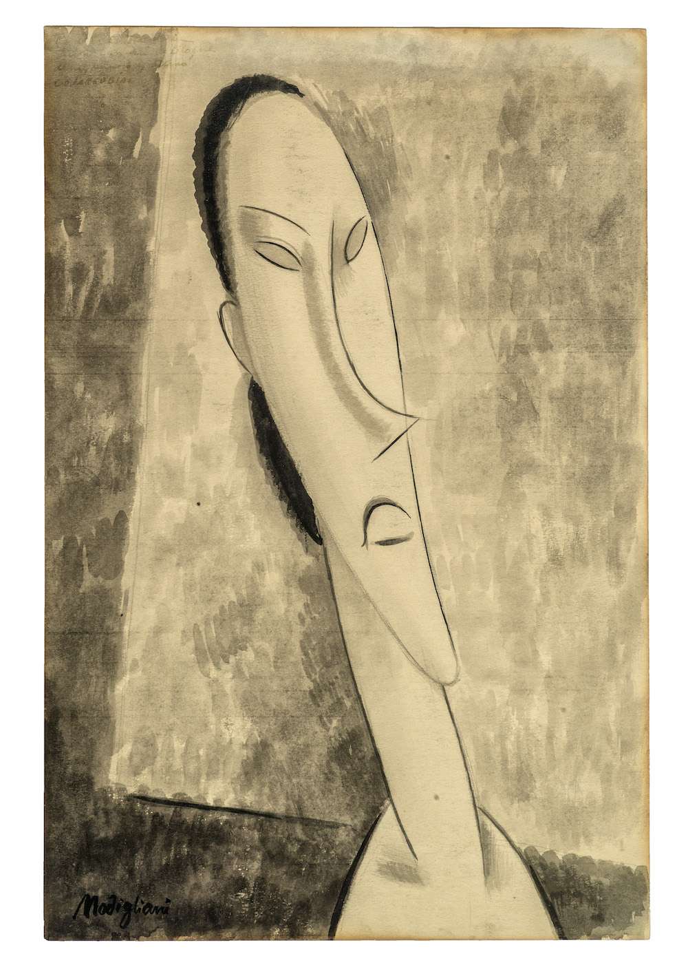 Gloria Swanson a la manera de Modigliani, obra de Miguel Covarrubias (1936)