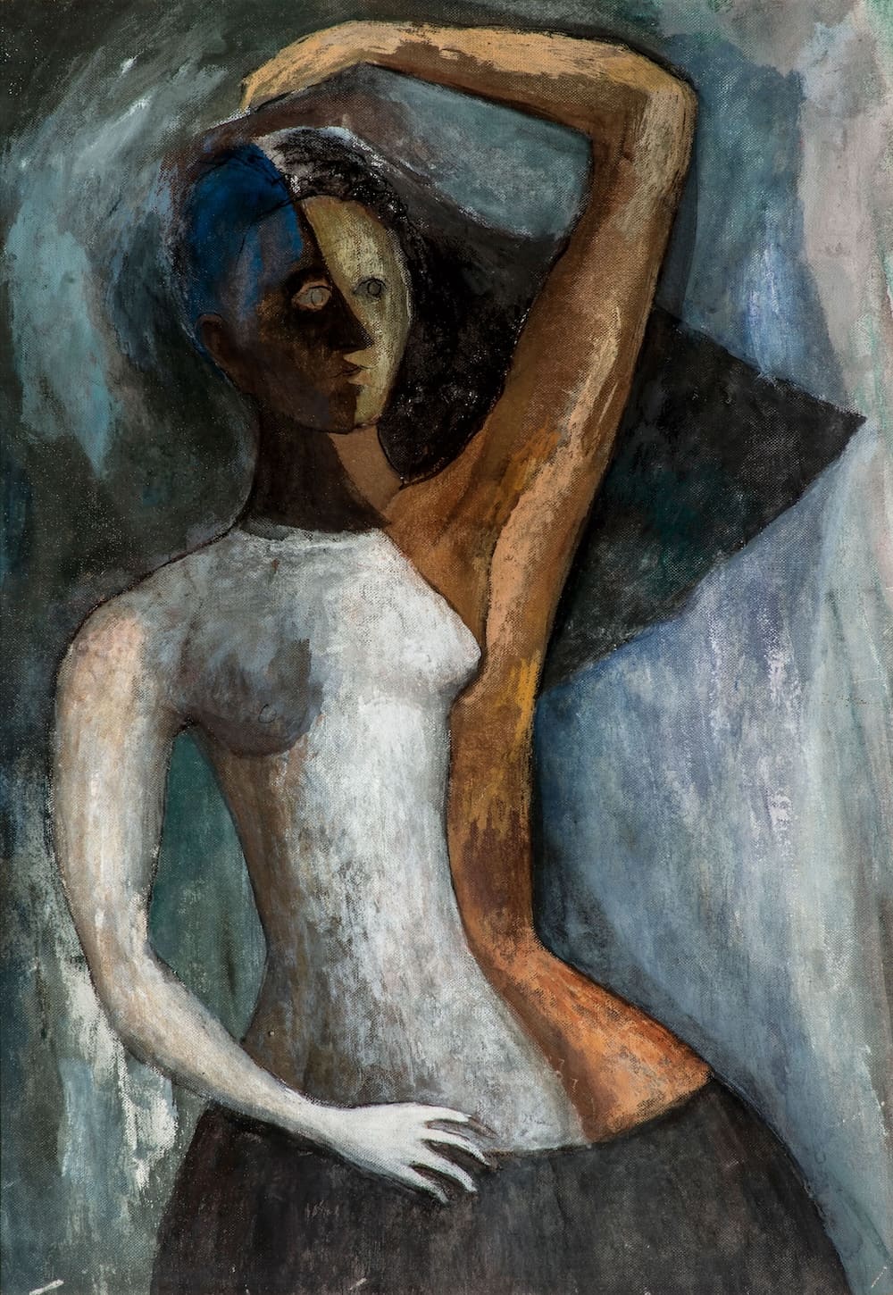 Mujer danzando, obra de Emilio Rosenblueth (s.f)