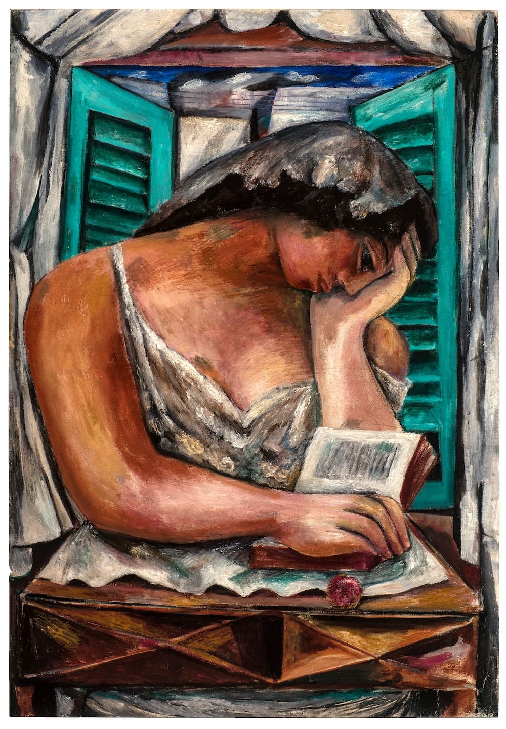Mujer en la ventana, obra de Alfonso Michel (1948)