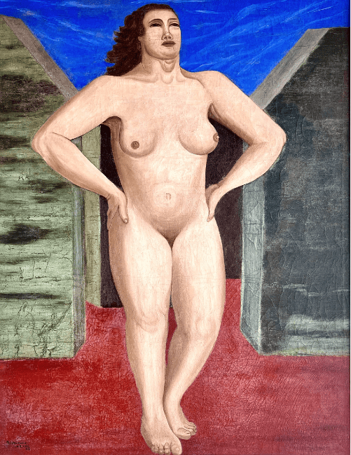 Mujer, obra de Manuel Rodríguez Lozano (S.F.)