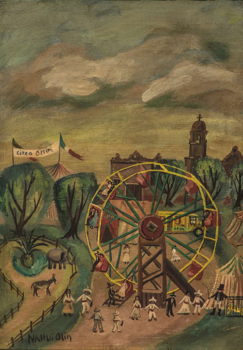 Circo Orrín, obra de Nahui Olin (1935)