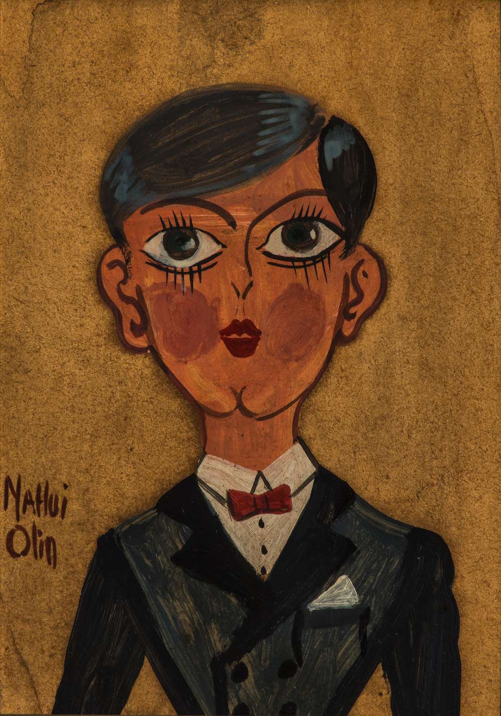 Retrato de Matías Santoyo, obra de Nahui Olin (S.F.)