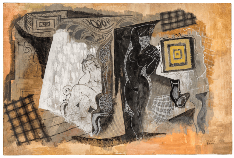 Nudes with Antique Ruins, obra de Kádár (1930)