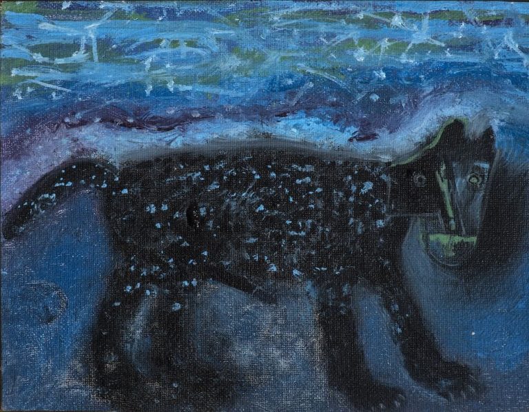 Perro de las estrellas, obra de Gilberto Aceves Navarro (1987)