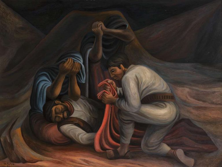 El guerrillero muerto, obra de Rosendo Soto Álvarez (1956)
