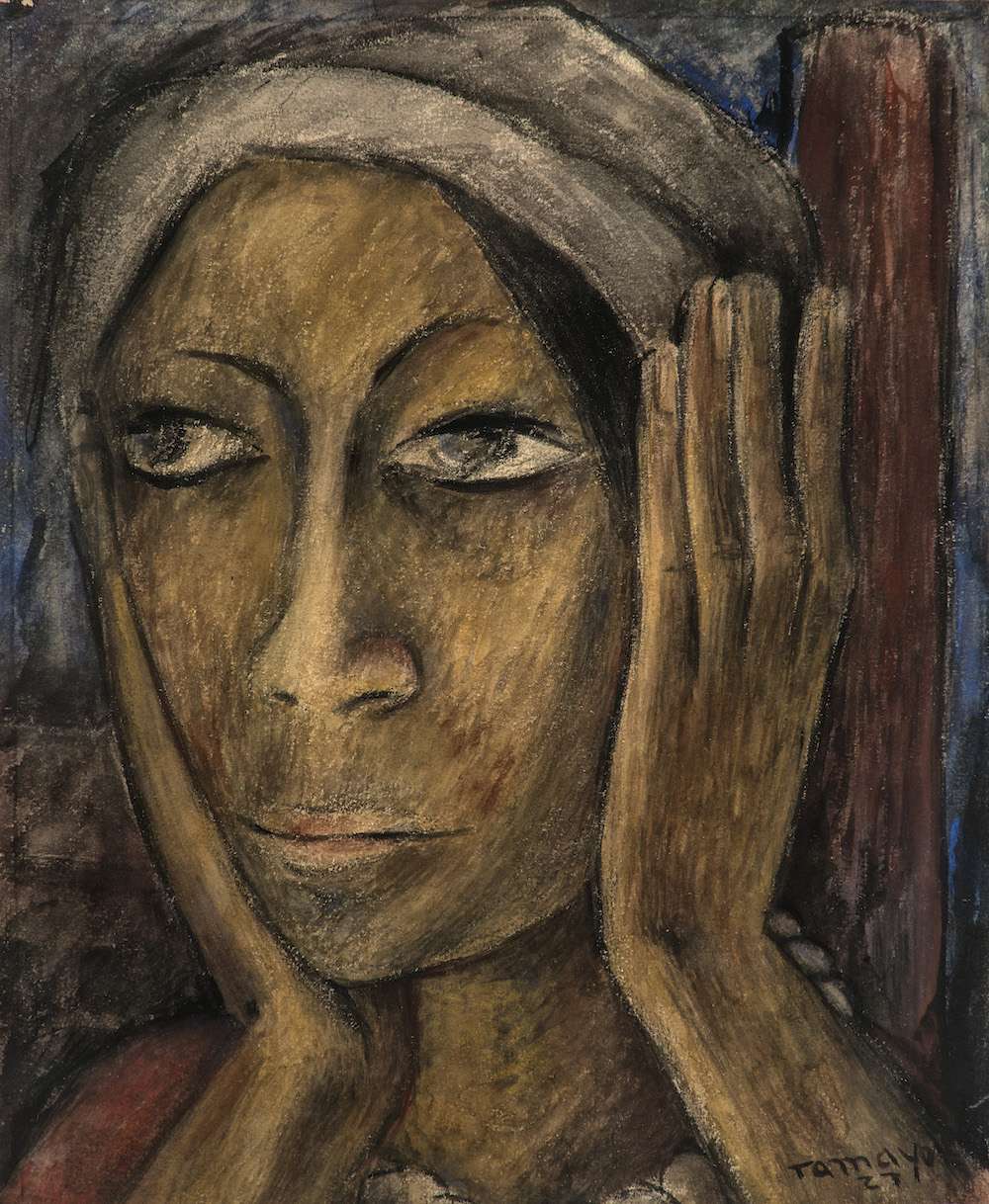 Rostro, obra de Rufino Tamayo (1927)