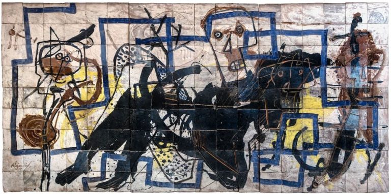 Sin título (Tríptico blanco), obra de Alejandro Santiago (2001)