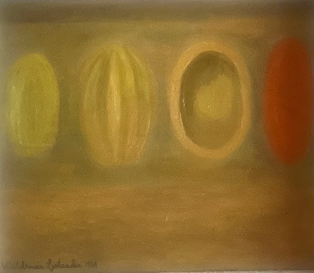 Frutas, obra de Waldemar Sjölander (s.f.)