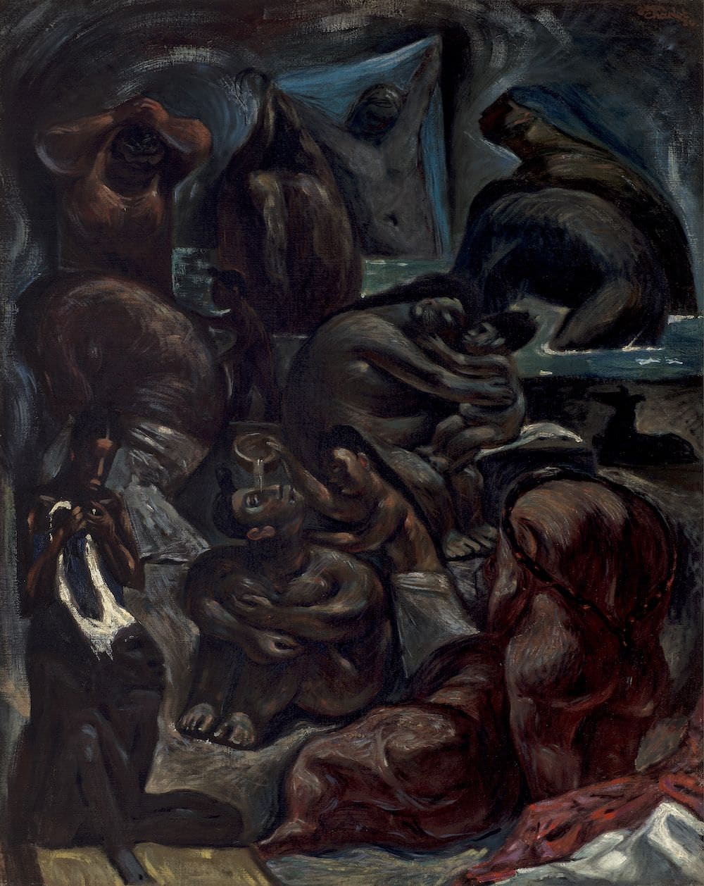 Temascal II, obra de Jean Charlot (1930)