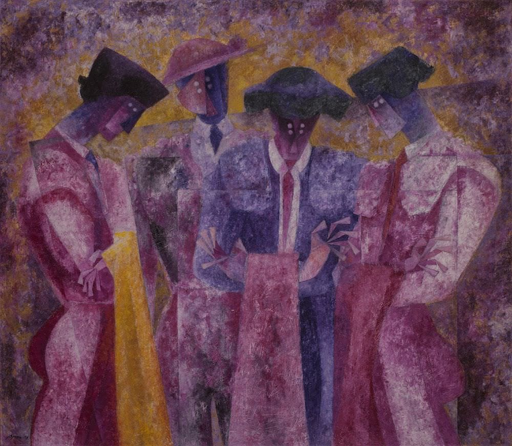 Toreros, obra de Byron Gálvez (1997)