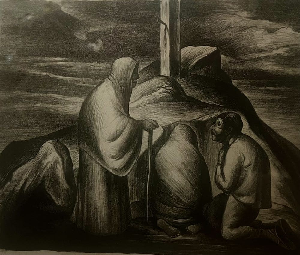 Entierro, obra de A Ynclan (s.f.)