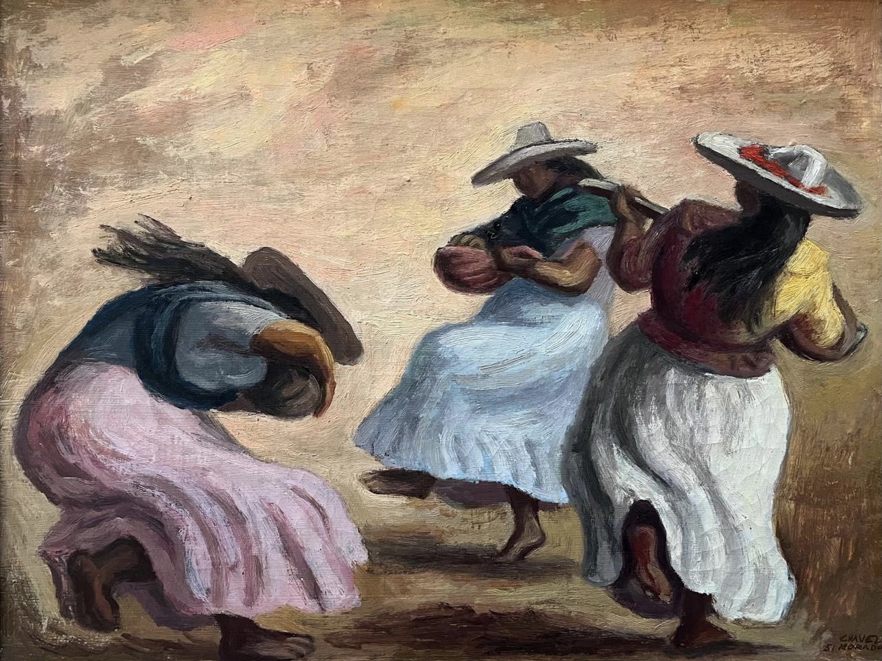 Danzantes, obra de José Chávez Morado (1951)