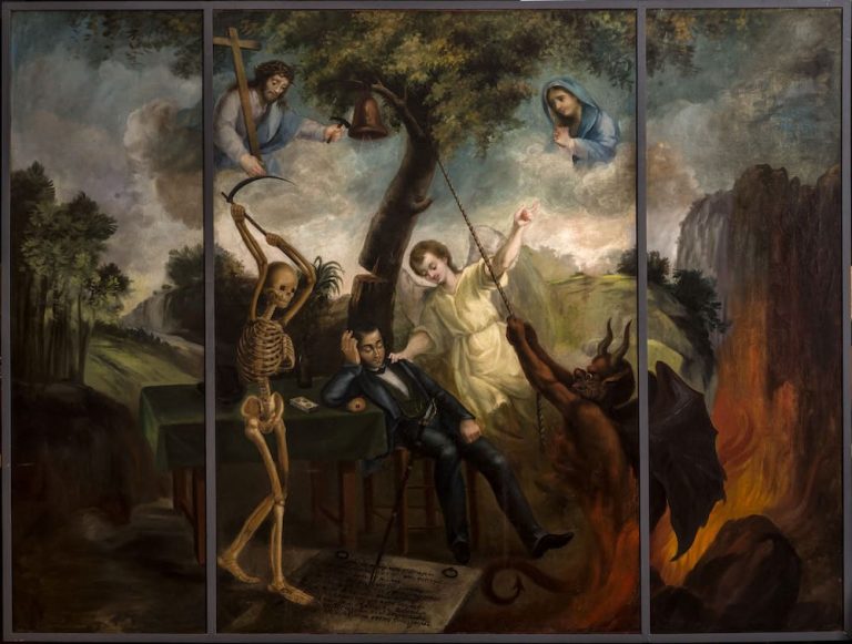 Sueño de un caballero, obra de Anónimo (Siglo XIX)