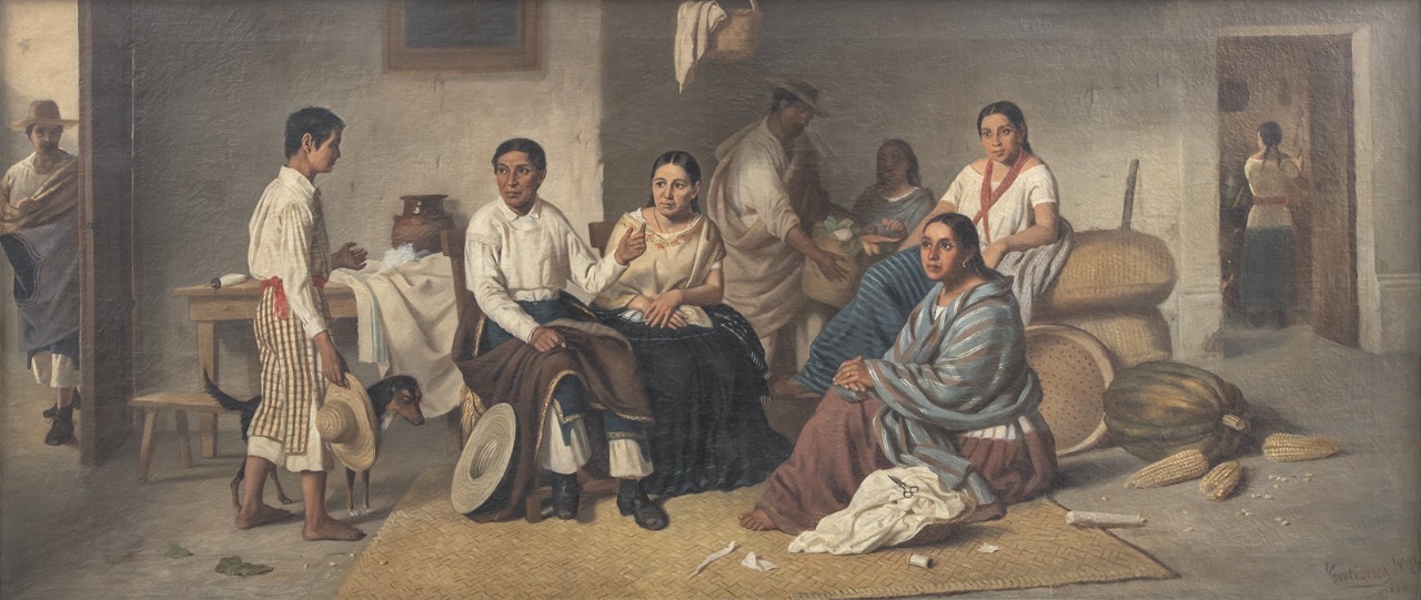 La despedida del joven indio, obra de Felipe Santiago Gutiérrez (1876)