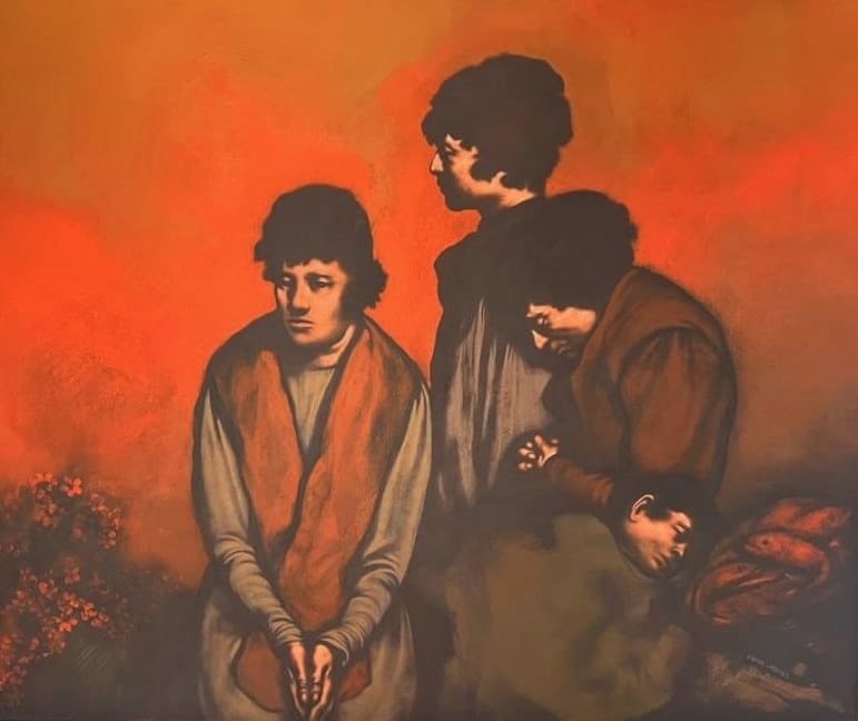 Cuatro figuras, obra de Rafael Coronel (S.F.)